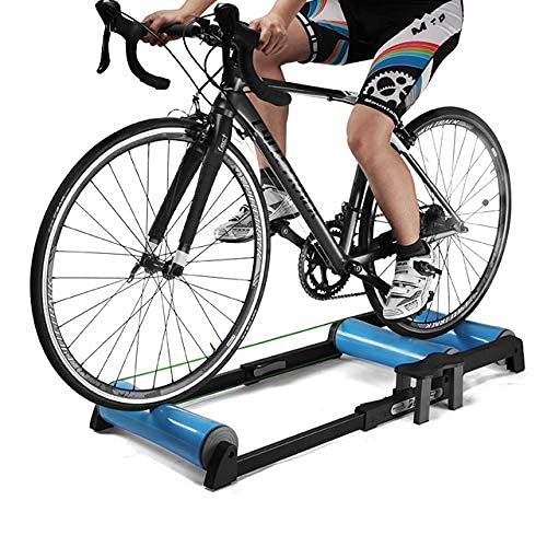 Rouleau réglable pour vélo pour entraînement intérieur et extérieur