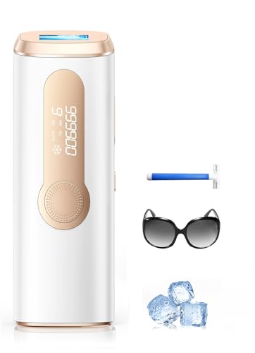 TIIMAGIC IPL Épilateur Lumière Pulsée avec Indolore Refroidissement, 3 en 1 [HR/SC/RA] Épilateur Laser, 9 Niveaux Lumière Pulsée Laser Épilation Définitif pour Aisselles/Maillot/Corps [Hommes/Femmes]