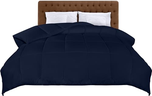 Utopia Bedding Couette 220 x 240 cm - Légère en Polyester pour 4 Saisons, Microfibre 2 Personnes (Bleu Marine)