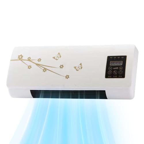 Climatiseur mural 1 200 W avec télécommande, unité de climatisation froid et chaud, petit appareil multifonctionnel de refroidissement par soufflage pour chambre à coucher et salon