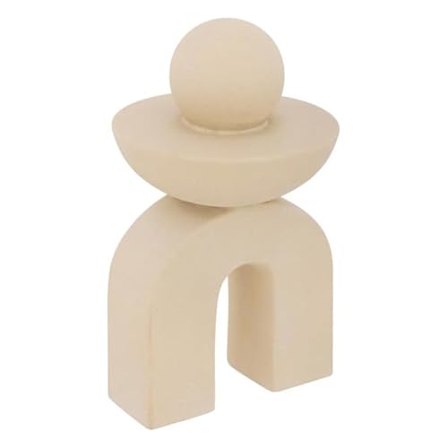 Atmosphera Créateur d'intérieur - Objet Déco en Céramique "Wavy Bliss" 18cm Beige