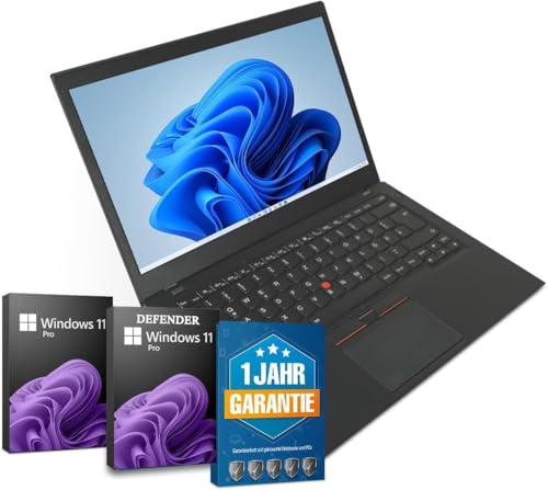 Lenovo ThinkPad T470s UltraBook Ordinateur portable 14" Full HD Intel Core i5-6300U @ 3 GHz max 8 Go SSD 256 Go avec Windows 11 Pro et logiciel antivirus gratuit