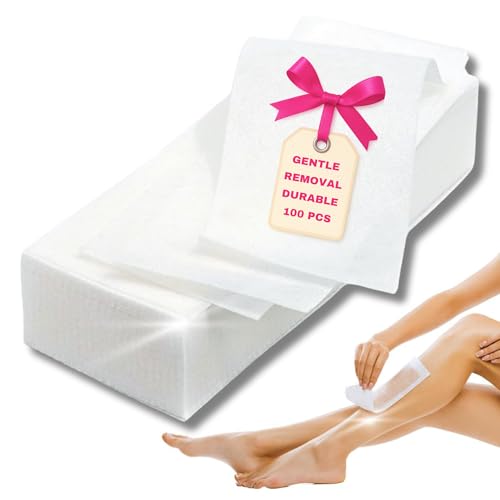 LALILL Bandes de Non-Tissé 100 Pièces pour pour L'épilation à la Cire Chaude et à la Pâte de Sucre Visage - Corps Épilation à la Cire - Wax Waxing