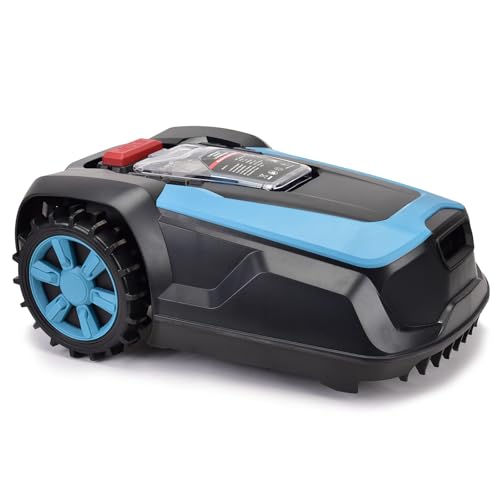 LEADZM Robot Tondeuse de 1200 m2, Tondeuse Robot avec évitement Intelligent des Obstacles, Tondeuse Robot Gazon avec Chargement Automatique, Tondeuse Autonome avec connectivité Bluetooth Wi-FI, 47% d