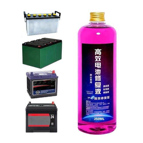 Reconditionneur De Désulfatateur De Batterie - Fluide Électrolytique Pour Batteries De Voiture 250 Ml Additif De Batterie Pour Réparation Et Reconditionnement, Désulfatateur Pour Batteries Au Plomb, S