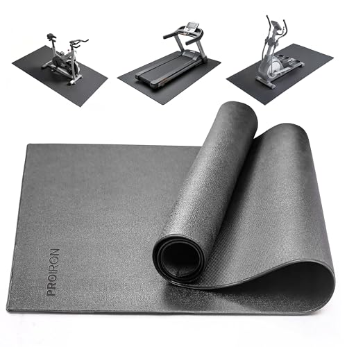 PROIRON Tapis Home Trainer Protection des Sols Tapis de Sport Fitness a la Maison pour Machines d'entraînements physiques pour vélos d’Appartements,Rameurs,Station de Musculation,115x80x0.4cm