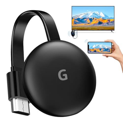 FENGQ Dongle HDMI sans Fil, 2,4/5 GHz Miracast HDMI Dongle sans Fil WiFi, 1080P Wireless Display Adapter, Dongle d'affichage WiFi Compatible Window/Projekto/Android/iOS/Miracast,DLNA, Airplay
