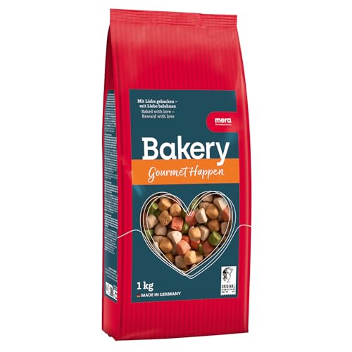 MERA Bakery Gourmet Bites (1kg), friandises pour chiens pour l'entraînement ou comme collation, friandises pour chiens à base d'ingrédients naturels, biscuits pour chiens cuits doucement