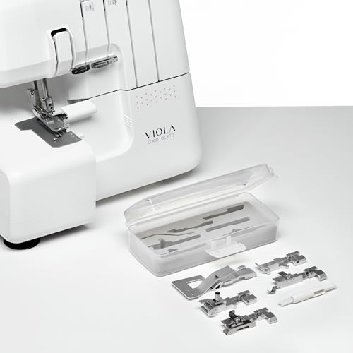VIOLA Kit Pieds et Accessoires Couture pour Machine Coupe-Jous Good Lock T12