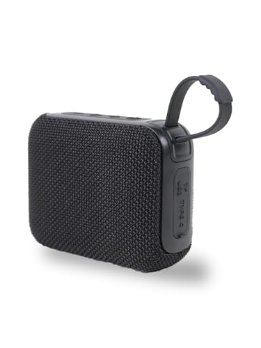 BONBELONG Haut-Parleur Bluetooth à Basses renforcées, autonomie de 24 Heures, Compact et Portable, Bluetooth 5.3, AUX, Carte TF Adapté aux Voyages/rassemblements/extérieurs/Noir