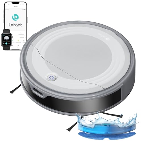 Lefant Aspirateur Robot 6000Pa, Navigation Laser ToF, Évitement Précis des Obstacles, Anti-Enchevêtrement Idéal pour Poils d'animaux, Cheveux et Sols Durs, Contrôle par App/Alexa, M310 Ultra