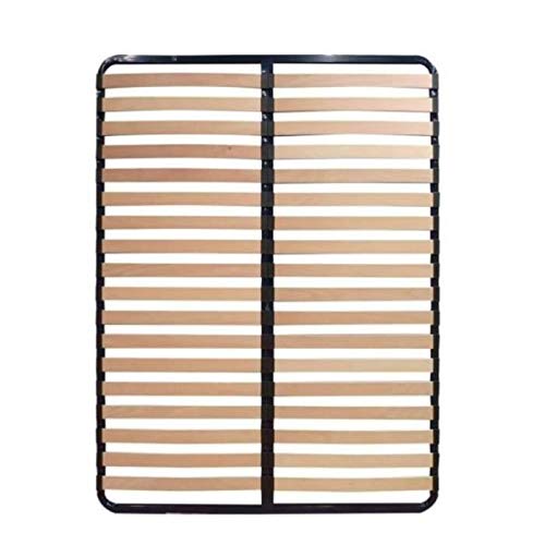IZTOSS Sommier à Lattes 140x190CM sans Pied- Sommier pour Cadres de Lit Places - Sommier Cadre Lattes en Bois renforcé sur Pieds Amovible (Sommier-140x190)