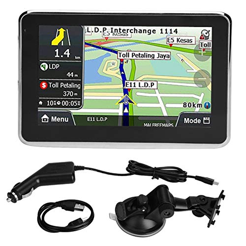 aqxreight Navigation GPS, Navigateur Universel de Voiture à écran Tactile de 5 Pouces Navigation GPS DDR256M 8G MP3 FM Europe Carte 508