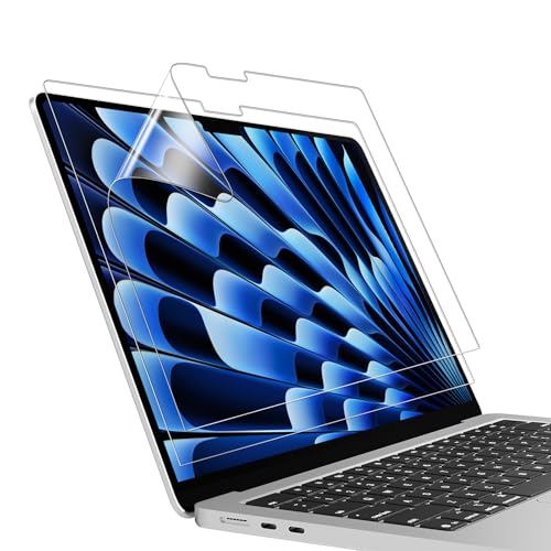 2 Paquets Protecteur d'écran pour MacBook Air 2025-2022 13,6 Pouces M4 M3 M2 A3240 A3113 A2681 Filtre Haute définition Accessoires de Protection pour Ordinateur Portable ﻿