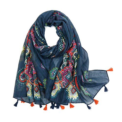 KAVINGKALY Foulards Femme Automne Printemps Chauds Echarpe Imprimé Floral de La Mode des Femmes Légères écharpe Châle