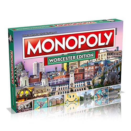 Monopoly Jeu de société Édition Worcester : Jeux de société familiaux pour 2 à 6 Joueurs pour Enfants et Adultes, Jeux de société pour Enfants à partir de 8 Ans, pour Enfants et Adultes, id