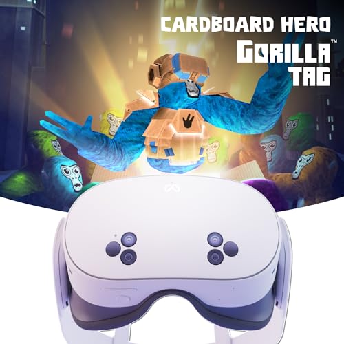 Meta Quest 3S 128 Go — Pack Cardboard Hero Gorilla Tag — Une exclusivité Amazon - Essayez Meta Horizon+ sans Frais Pendant 3 Mois