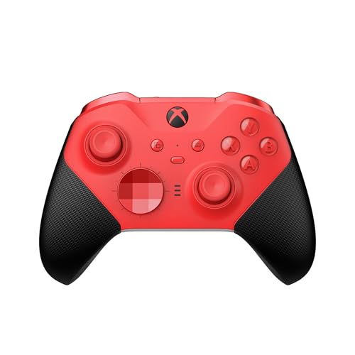Xbox Manette sans Fil - Elite Series 2 – Core (Rouge) Series X, Series S, One, Windows 10 & 11, Android et iOS