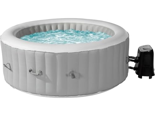 Spa Gonflable 4 Places Santorin - 180 x 180 x 65 cm - Gris
