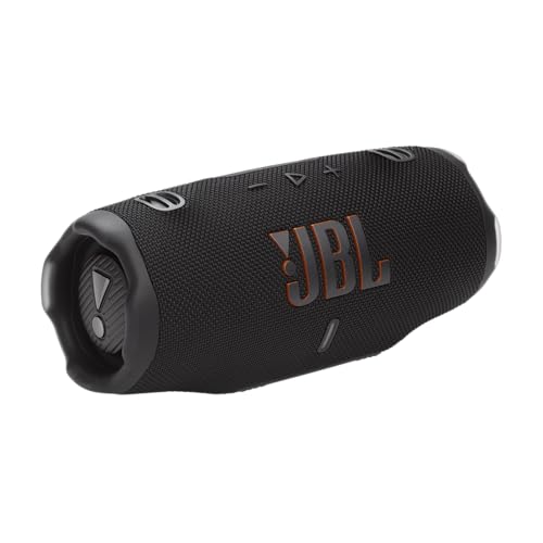 JBL Charge 6, Enceinte Bluetooth Portable sans Fil, 28 h d’autonomie, étanche IP68, résistante à la poussière et aux Chocs, Son Pro avec IA Sound Boost, Connexion Multi-Enceintes Auracast, Noir