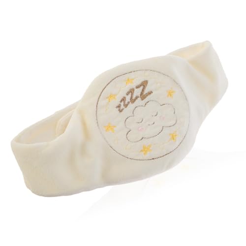 Babyjem - Ceinture blanche en noyaux de cerises - Idéale pour les maux de ventre et les ballonnements -, ajustable pour les bébés de 0 à 12 mois, garnissage naturel en noyaux de cerises, 100% coton,