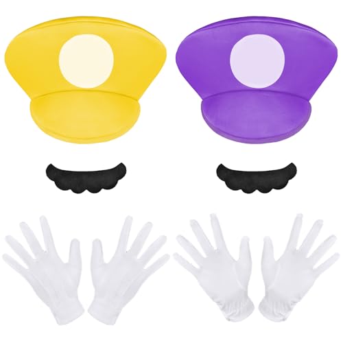 Aomig Deguisement Halloween Adulte, Deguisement Halloween Mario Luigi-Bros, Déguisement Déguisé Cosplay pour Carnaval, Halloween, Cosplay, Décoration pour Garçon et Fille, Enfants et Adultes