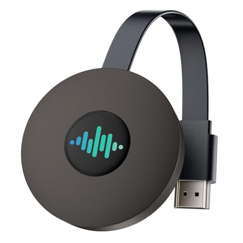 Miracast Dongle 4K & 5G sans Fil HDMI pour i-Phone/i-Pad/Android/i-OS/Mac (Prend en Charge Miracast, DLNA, Airplay)