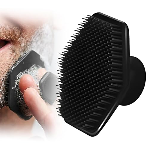 Simsky Nettoyante pour Le Visage en Silicone, Brosse de Bain en Silicone, Nettoyage en Profondeur et Massage Brosse Manuelle Nettoyante, Outil D'exfoliation du Visage pour Tous les Types de Peau