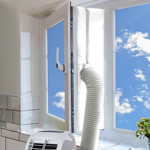 MOEGFY 600CM Joint de Fenêtre Climatisation Mobile, Kit Climatisation Fenetre, Accessoire Climatiseur Portatif Fonctionne avec Les Unités De Climatisation Mobiles et Sèche-Linge, Facile à Installer