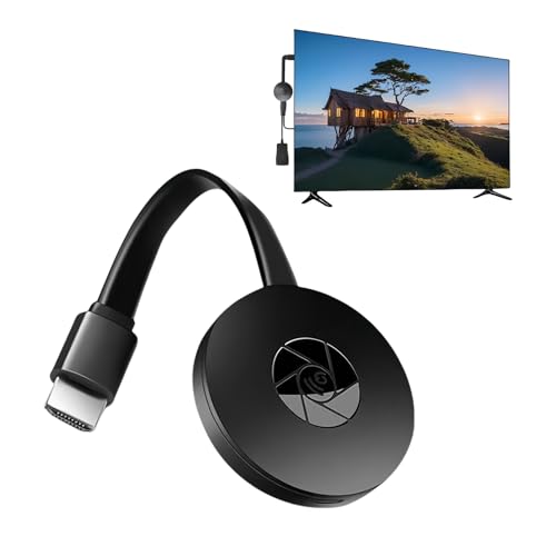 Adaptateur Dongle HDMI sans Fil 1080P pour TV, Dongle WiFi Affichage Écran Compatible Miracast, Airplay, DLNA, Streaming iOS Android Windows Mac, 2.4GHz Portable
