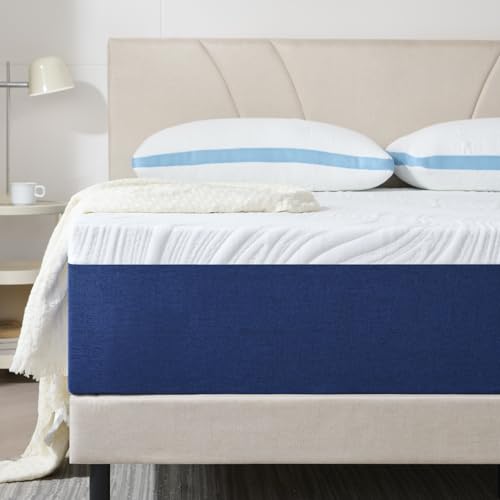 Hiimgo Matelas 90x190x16cm, Matelas en Mousse à Mémoire de Forme, Fermeté Moyenne,7 Zones de Confort, Soutien Parfait, Réversible à Deux Faces Utilisables