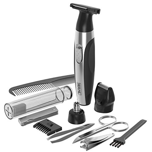 Wahl Travel Kit Deluxe, tondeuse multifonction 6 en 1 , tondeuse pour hommes, tondeuse pour poils pour hommes, kit de tondeuse pour hommes, outils de coupe multifonction, kit de tonte de voyage