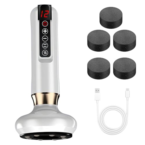 LustLocke Masseur Anti Cellulite, 12 Niveaux D'intensité & 12 Étages Chauffage Rouge, Appareil Massage Cellulite Pour Ventre, Taille, Jambes, Bras,Appareil Anti Cellulitse Pour Nettoyage Des Méridiens